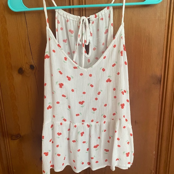 Hippie Rose Cherry Print Tank - Picture 1 of 2
